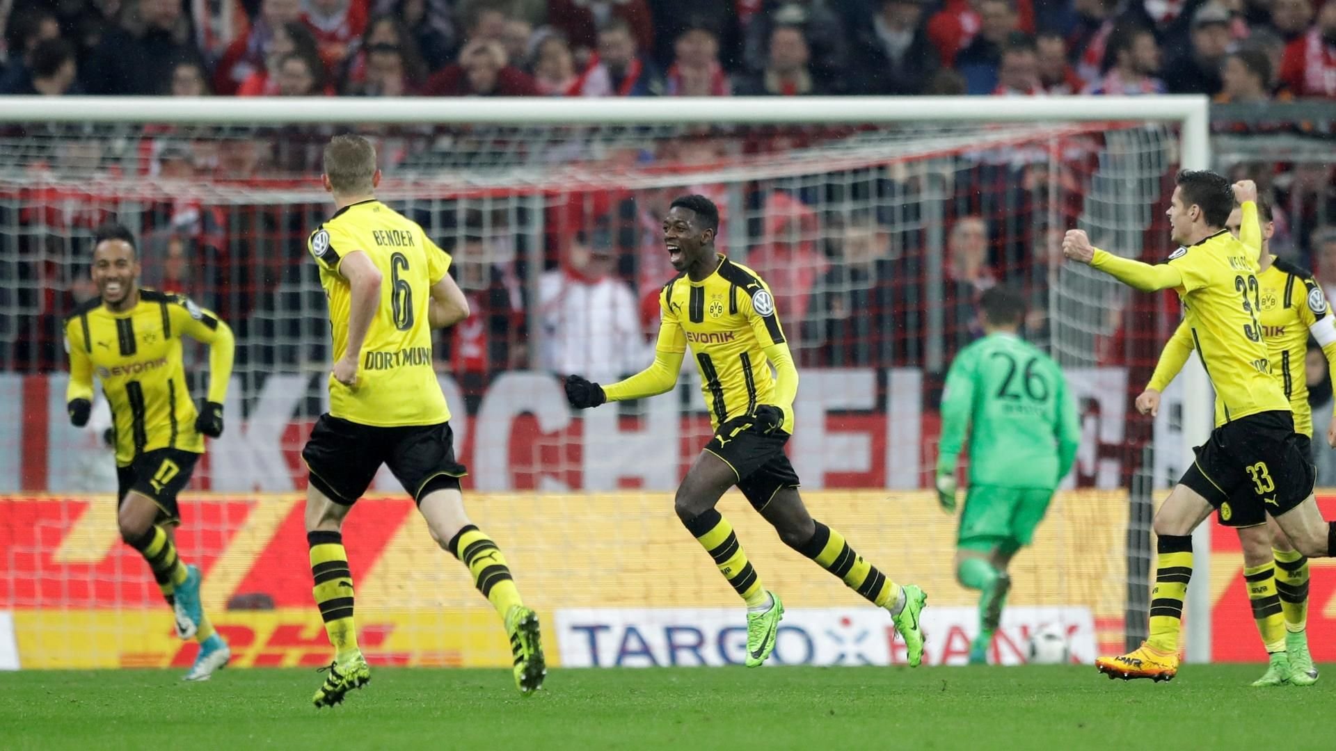 Jubel bei dem BVB-Profis in München