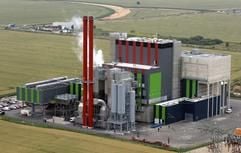 Die neue Abfallverwertungsanlage Zorbau im Landkreis Weißenfels, aufgenommen aus der Luft. (Foto: dpa)