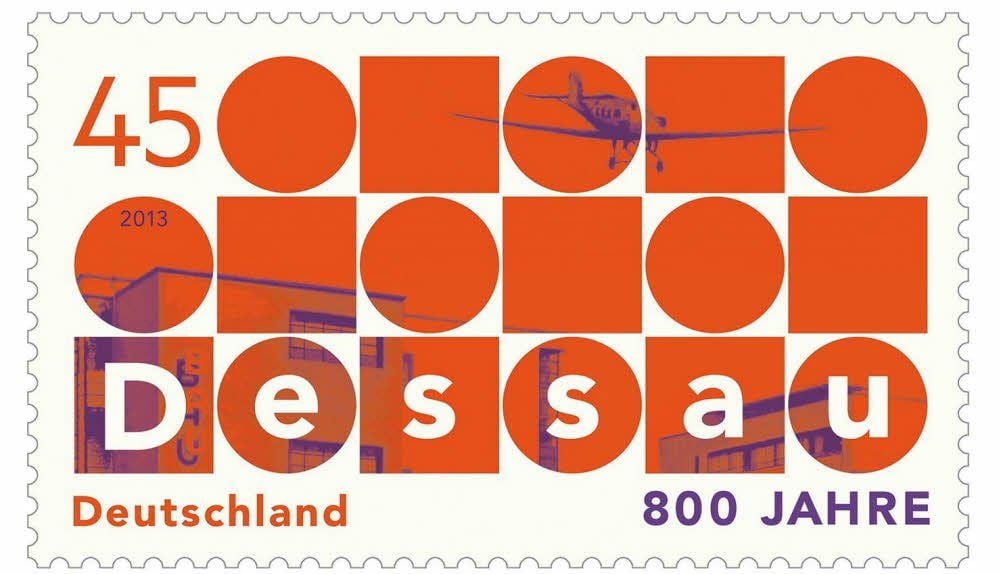 Die Sonderbriefmarke für Dessau gibt es im Jubiläumsjahr ab dem 1. Juli.