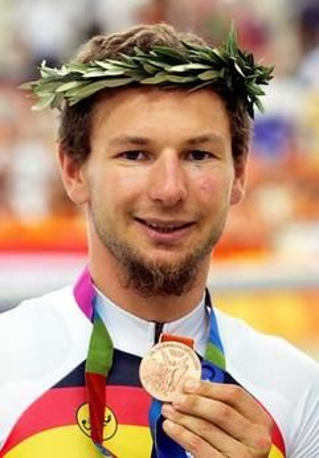 Athen Radsprinter René Wolff verschenkt Medaillen