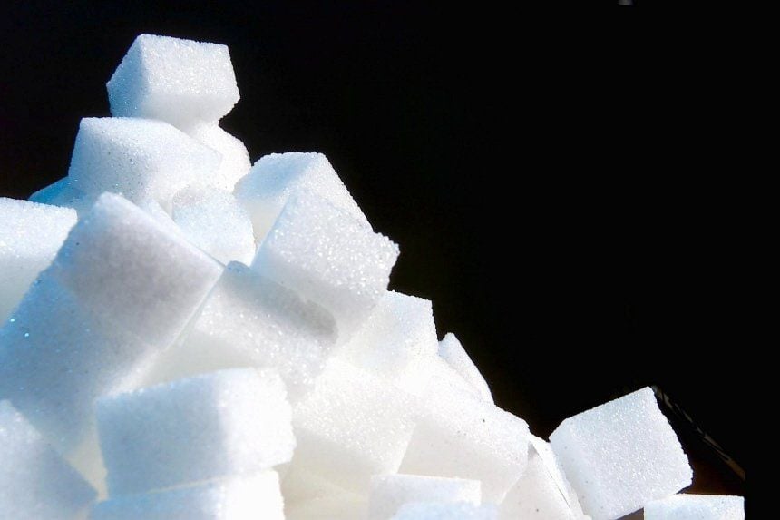 Jeder Deutsche nimmt durchschnittlich 36 Kilogramm Zucker pro Jahr zu sich.