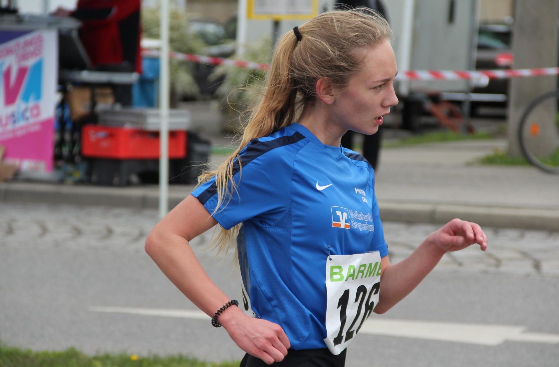 Henriette Wolf beim Wettkampf