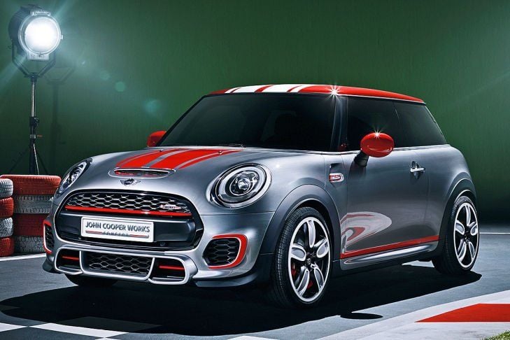 Eine Studie des kommenden Mini John Cooper Works zeigt die BMW-Tochter auf der Messe in Detroit.