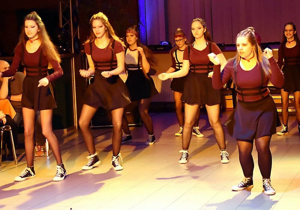 Ab geht die Post! Die Maxis des Tanz- und Aerobicvereins Zahna begeisterten die Zuschauer mit flotten Vorführungen.