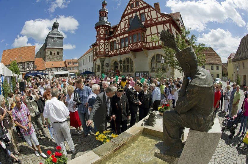 Am Samstag war der Brunnen erstmals öffentlich zu sehen.