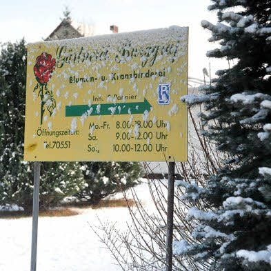 Draußen weiß, drinnen bunt: die Gärtnerei Burggraf in Bad Schmiedeberg