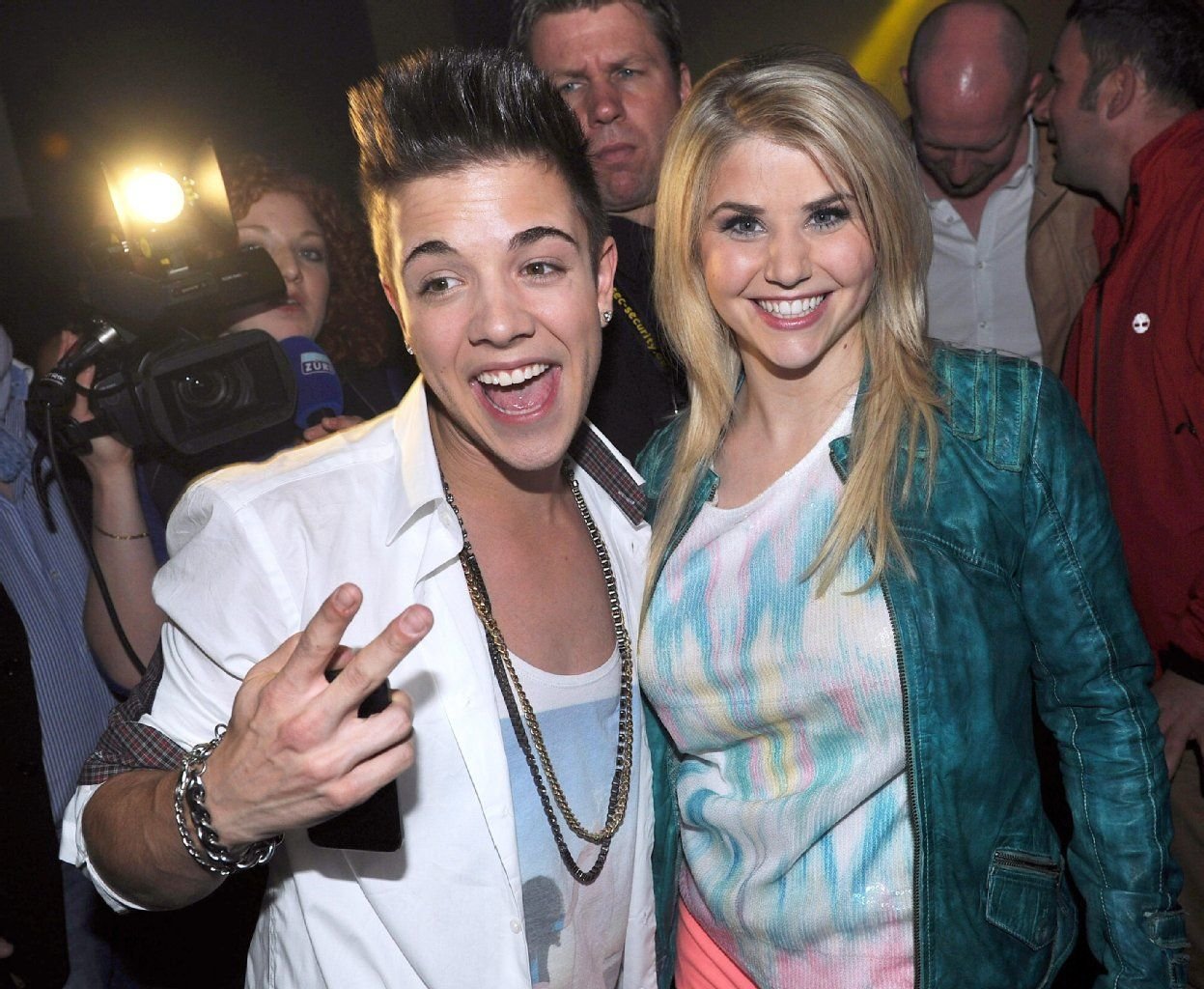 Die beiden DSDS-Sieger aus der Schweiz unter sich: Beatrice Egli und Luca Hänni (links).