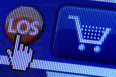 Ausschnitt einer Webseite eines Online-Shops. Unter dem Motto «125 Jahre Versandhandel in Deutschland - Die Zukunft ist Online» versammelt sich ab Dienstag die Branche in Leipzig. (FOTO: ZB-FUNKREGIO)