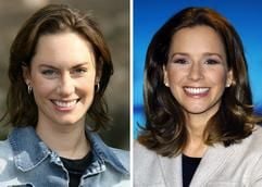 Die Nachrichtensprecherinnen Laura Dünnwald (l.) und Caroline Hamann gehen Ende dieses Monats in Schwangerschaftsurlaub. (Foto: dpa)