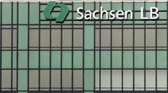 Ausschnitt der Fassade des Gebäudes der sächsichen Landesbank mit deren Logo Sachsen LB in Leipzig (Foto: dpa)