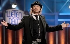 Moderator Thomas Gottschalk, aufgenommen bei der ZDF-Unterhaltungsshow "Wetten, dass..?" in der Dortmunder Westfalenhalle. (Foto: dpa)