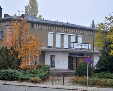 Blick auf das frühere Kino in Wolfen