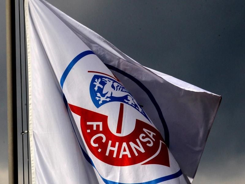 Eine Hansa-Rostock-Flagge