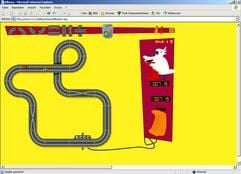 Fingerspitzengefühl gefragt - auf der Website von tv4 werden die Renner statt mit dem Handgriff mit der Maus dirigiert. Wer zu viel Gas gibt, fliegt in der Kurve aus der Bahn. (Foto: dpa)