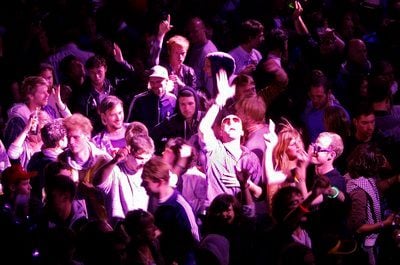 Junge Menschen tanzen auf dem Musikfestival "Melt!": Laut einer britischen Studie definiert der Musikgeschmack den Charakter eines Menschen. (FOTO: DDP)