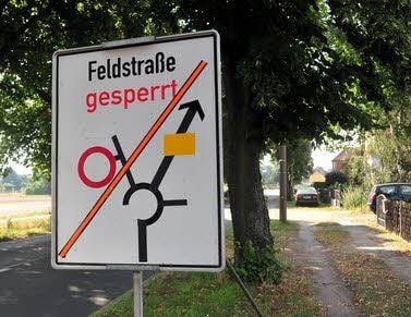 Die Feldstraße wird gesperrt.