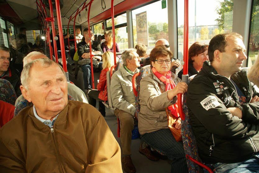 Mit dem Bus ging es über das Werksgelände von Südzucker.