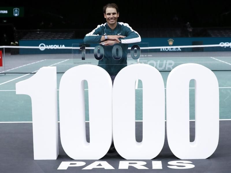 Feiert beim Masters in Paris seinen 1000. Sieg: Rafael Nadal. Foto: Thibault Camus/AP/dpa