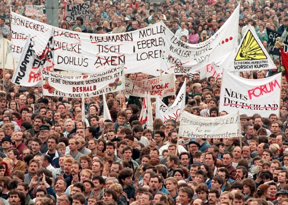 Andreas Kind nahm auch an einer Demonstration teil - ähnlich wie hier im November in Berlin.