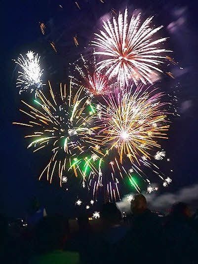 Das Feuerwerk beeindruckte.