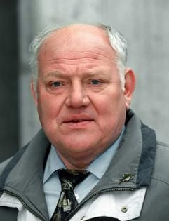 Der Schauspieler Klaus Pönitz im März 1997 in Berlin bei Dreharbeiten zur Sat.1-Serie «Wolffs Revier». (Foto: dpa)