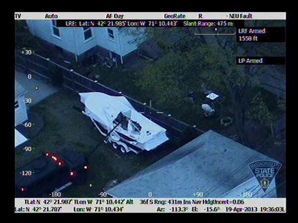 In diesem Boot versteckte sich der mutmaßliche Bostonattentäter.