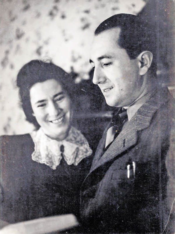 Ein Bild der Geschwister Helmut und Helga Nussbaum aus dem Jahre 1947.