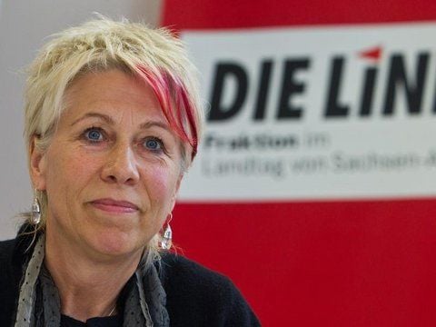 Linke-Landesvorsitzende Birke Bull.