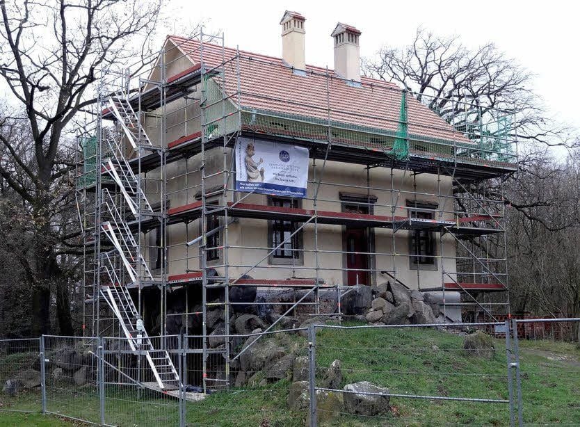 Das Italienische Bauernhaus im Gartenreich Wörlitz wird saniert.