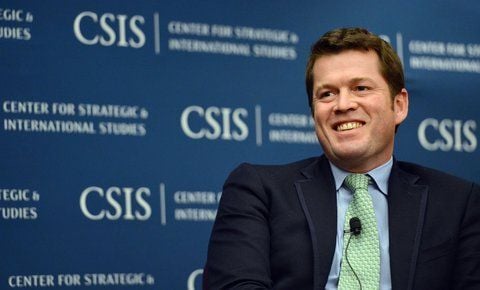 Der frühere Verteidigungsminister Karl-Theodor zu Guttenberg (CSU) verfolgt in Washington D.C. (USA) eine Diskussion über transatlantische Herausforderungen beim Center for Strategic and International Studies (CSIS). (FOTO: DAPD)