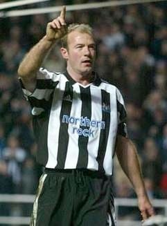 Alan Shearer jubelt über einen Treffer. (Foto: MZ-Archiv)