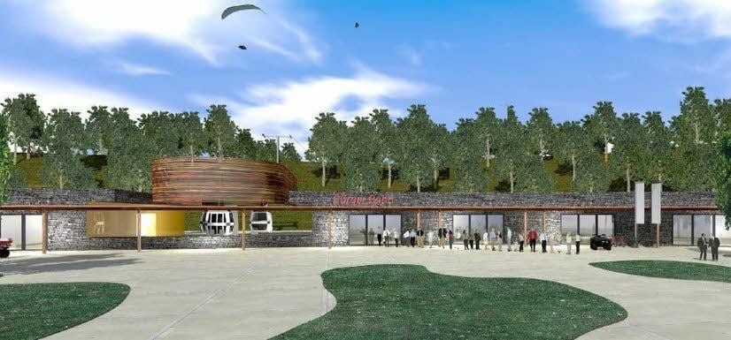 So soll die Talstation der neuen Seilbahn in Schierke einmal aussehen.