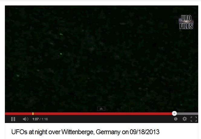 Ein Zeuge will am 18. September erstaunliche UFO-Aktivitäten über Wittenberge beobachtet haben und hat diese angeblich auch auf einem Video aufgenommen.