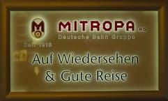 Ein Firmenschild der Mitropa AG hängt im Eingangsbereich des Firmensitzes in Frankfurt am Main. (Foto: dpa)