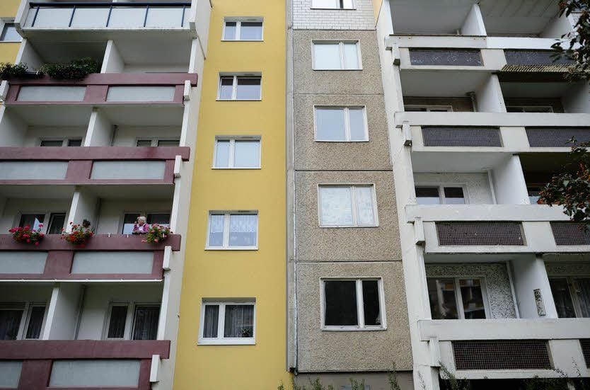 Saniert und unsaniert liegen in Heide-Nord oft dicht beieinander.