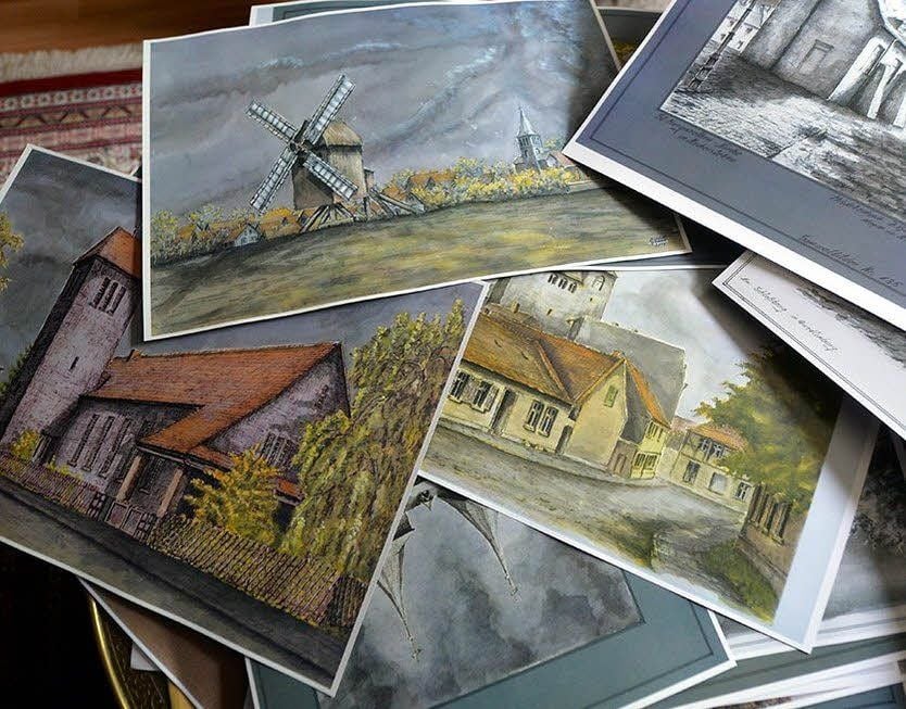 Viele Bilder hat der Hoymer Heimatmaler geschaffen.
