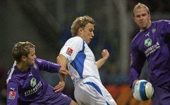 Sebastian Helbig (Mitte) spielt bis Saisonende bei Dynamo Dresden. (Foto: dpa)