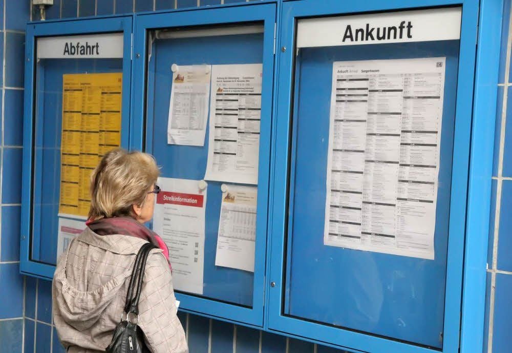 Das Hinweisplakat zum Streik enthält nur allgemeingültige Informationen.