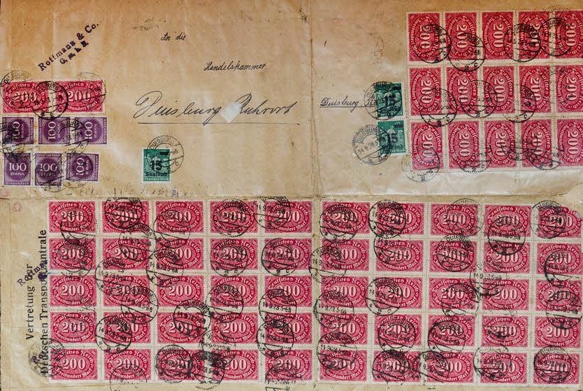 Dieser Briefumschlag im Wert von sage und schreibe 59 000 Mark gehört zu der Sammlung von Gerhard Crone.
