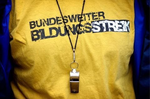 In Sachsen-Anhalt gingen nur wenige Studenten auf die Straße. (FOTO: DDP)