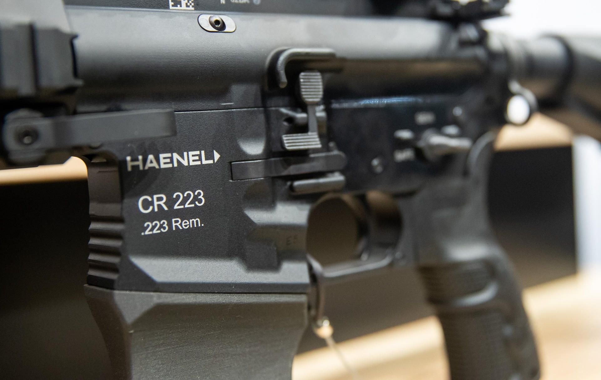 Gewehr in ziviler Ausführung des deutschen Waffenherstellers Haenel: Das Verteidigungsministerium will das neue Sturmgewehr der Bundeswehr von dem Thüringer Hersteller C.G. Haenel (Suhl) beziehen