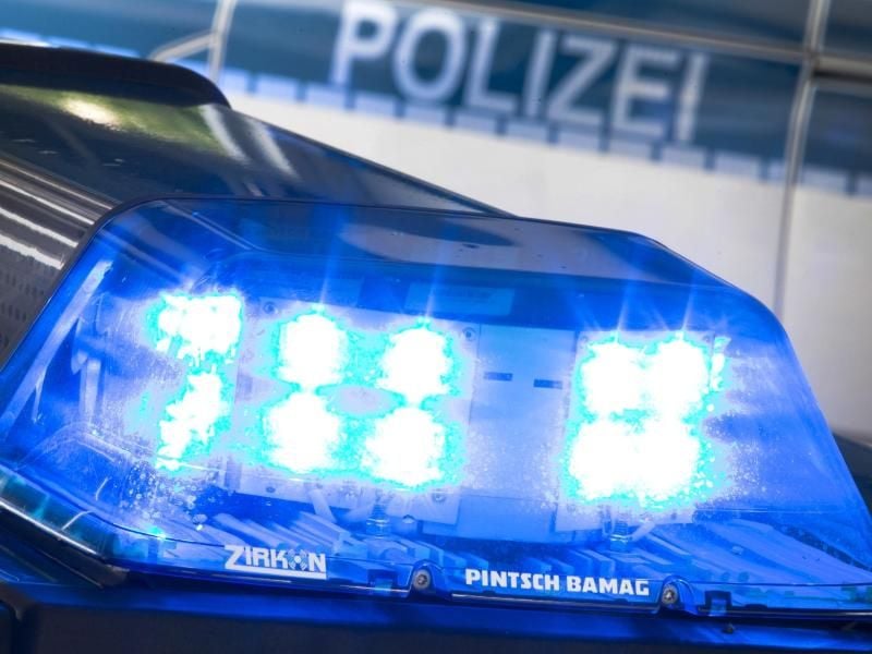 Ein Blaulicht leuchtet auf dem Dach eines Polizeiwagens. Foto: F. Gentsch/Archiv