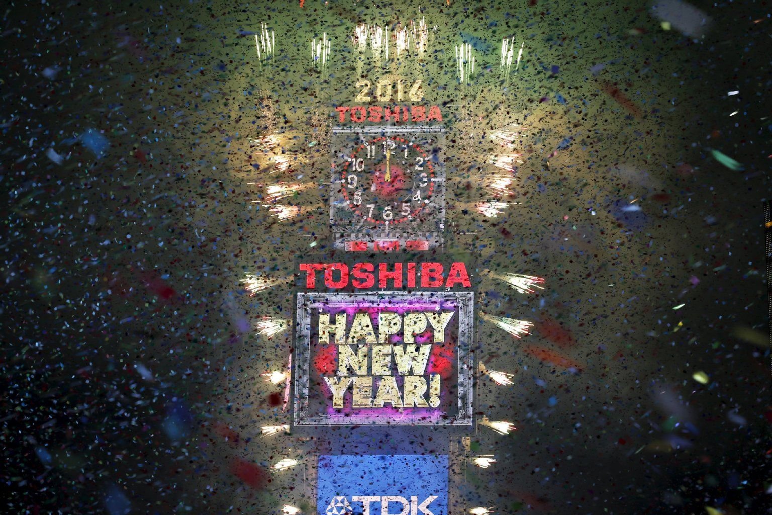 Neujahr am Times Square in New York