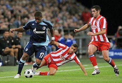 Schalke gegen Atletico Madrid. (FOTO: DPA)