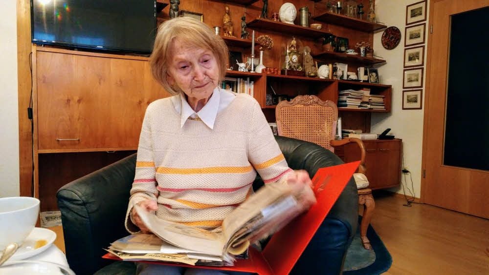 Gisela Geyer ist 97 Jahre alt und in Sorge um das Werk ihres Mannes.