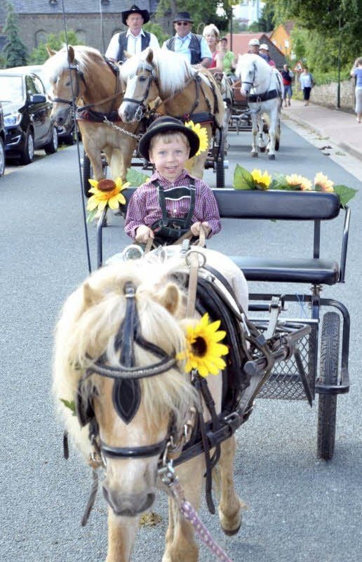 Der fünfjährige Max Maier aus Peißen war der jüngste Teilnehmer am diesjährigen Ponyfest in Trebitz.