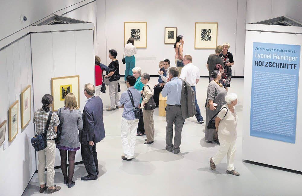 Die neue Feininger-Ausstellung ist reich bestückt und zeigt anhand von Zitaten auch Feiningers persönliche Sicht auf sein Werk.