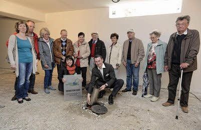 Grundstein und Richtfest für zwei Neubauten im Bauhausviertel.