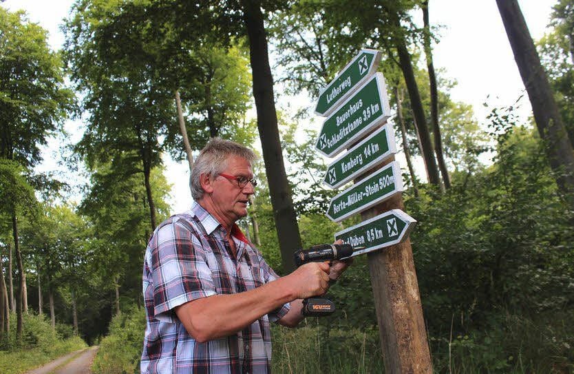 Gerd Scholz engagiert sich für die Dübener Heide.