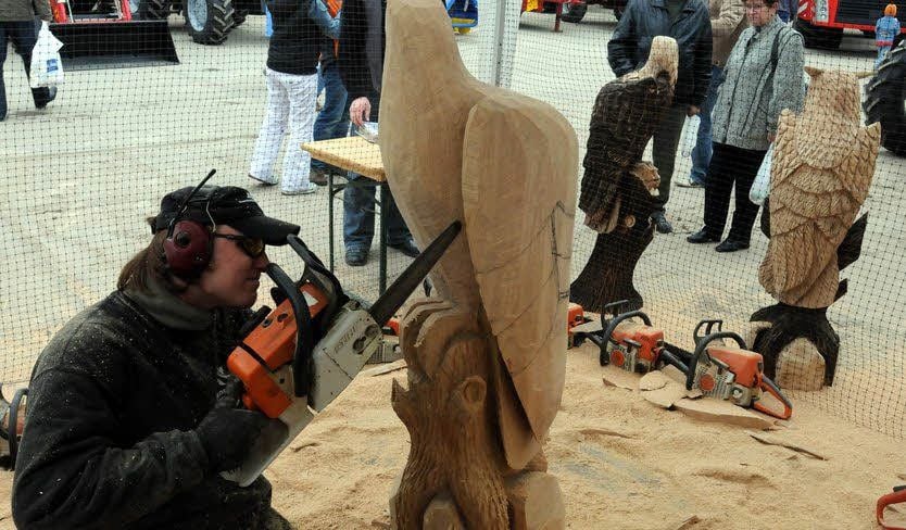 So wie bei einem früheren Bauernmarkt soll auch 2016 wieder ein Kettensägekünstler dabei sein.